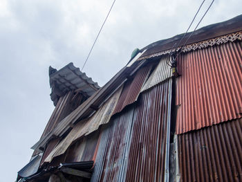 Low angle view of building against sky