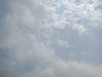 Low angle view of clouds in sky