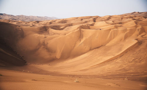 View from nature and landscapes of dasht e lut or sahara desert. middle east desert