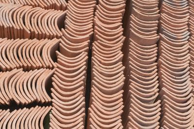 Full frame shot of roof tiles