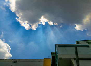 Low angle view of cloudy sky