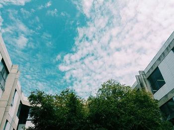 Low angle view of building against sky