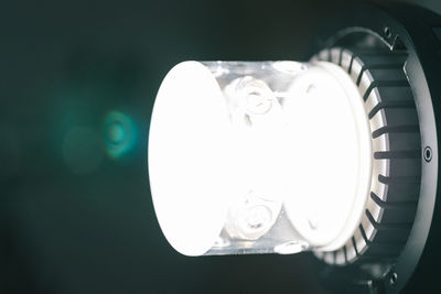 Close-up of illuminated lamp