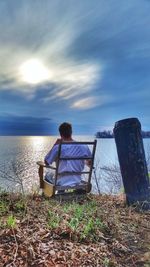 Scenic view of sea against sky