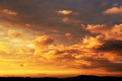 Scenic view of landscape against cloudy sky