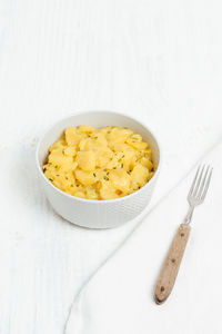 Close-up of food against white background