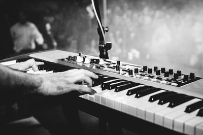 Man playing piano