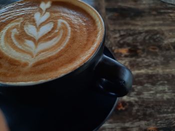 Close-up of coffee on table