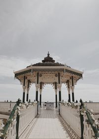 View of historical building against cloudy sky