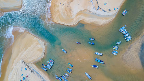 High angle view of swimming pool