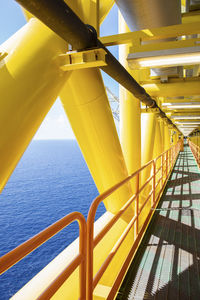 Bridge over yellow water