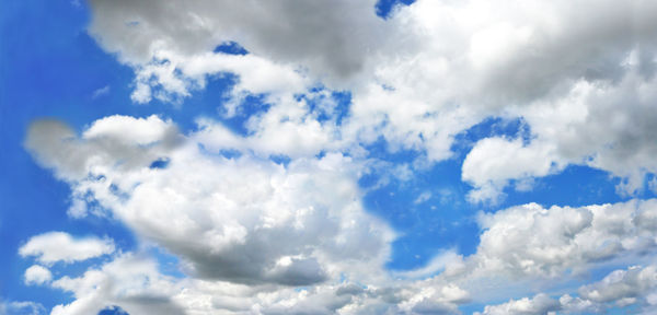 Low angle view of clouds in sky