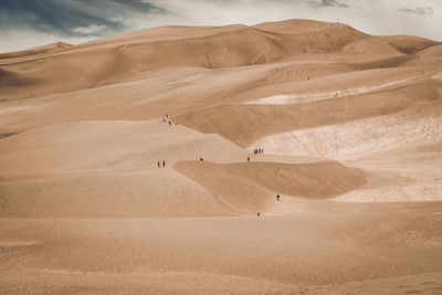 Great sand dunes national park, sand, dunes, mountain range