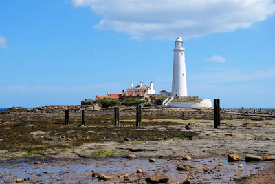 View of lighthouse against sky