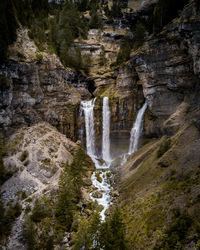 View of waterfall