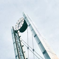 Low angle view of bridge against sky