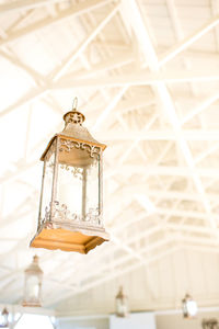 Close-up of hanging light