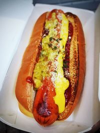 Close-up of bread in plate