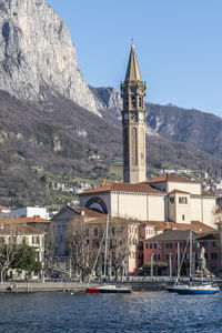 Landscape of lecco and of his beautiful lake and mountains
