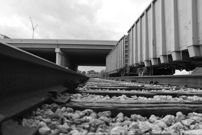 Railroad tracks against sky