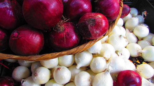 Red and white onions