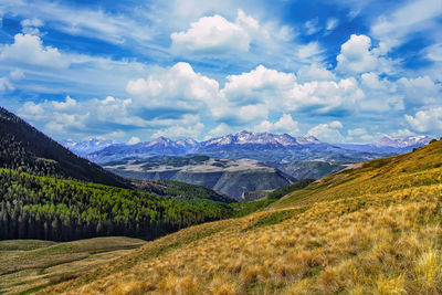 Panoramic view of landscape against sky