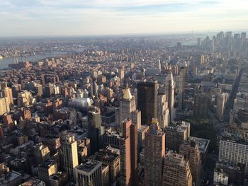 Aerial view of buildings in city