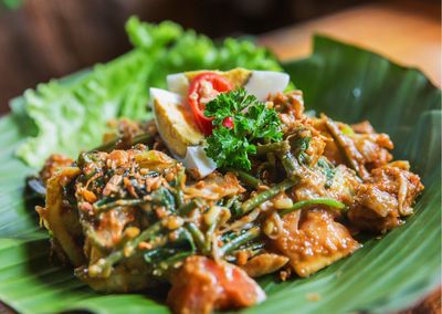 Close-up of food in plate