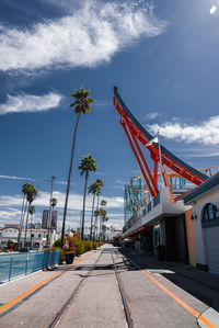 Low angle view of bridge against sky