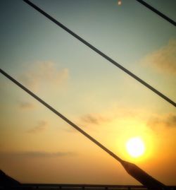 Low angle view of sky at sunset