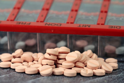 Close-up of pills