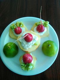 Close up of served food