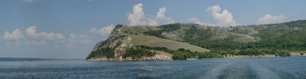 Panoramic view of sea against sky