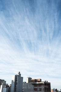 Low angle view of buildings against sky