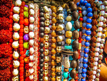 Close-up of colorful for sale in market