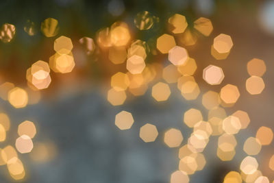 Lights from the christmas garland decoration background