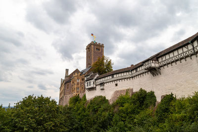 Low angle view of historical building against sky