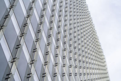 Low angle view of modern building against sky