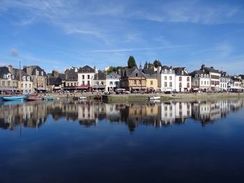 Reflection of built structures in water