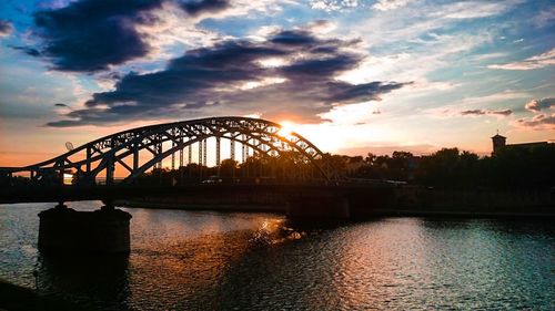 Sunset over river