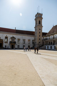 Courtyard and tower of coimbra university