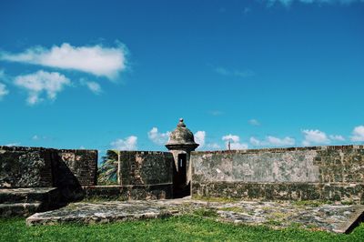 Built structure against blue sky