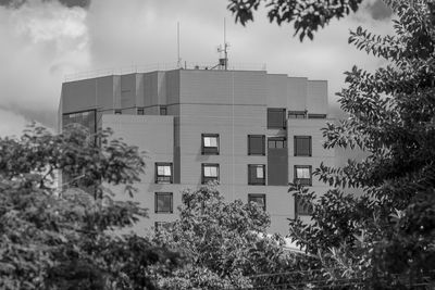 Low angle view of building against sky