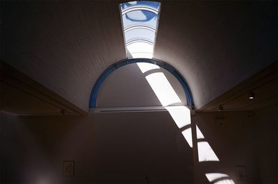 Low angle view of illuminated light