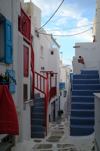 Rear view of woman walking on street