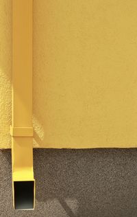 Close-up of yellow wall