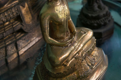 Close-up of statue of buddha