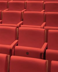 Full frame shot of empty chairs