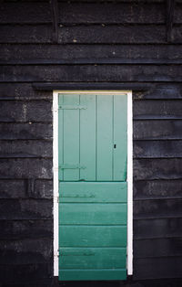 Close-up of closed door