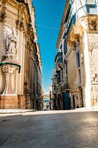 Low angle view of buildings against sky